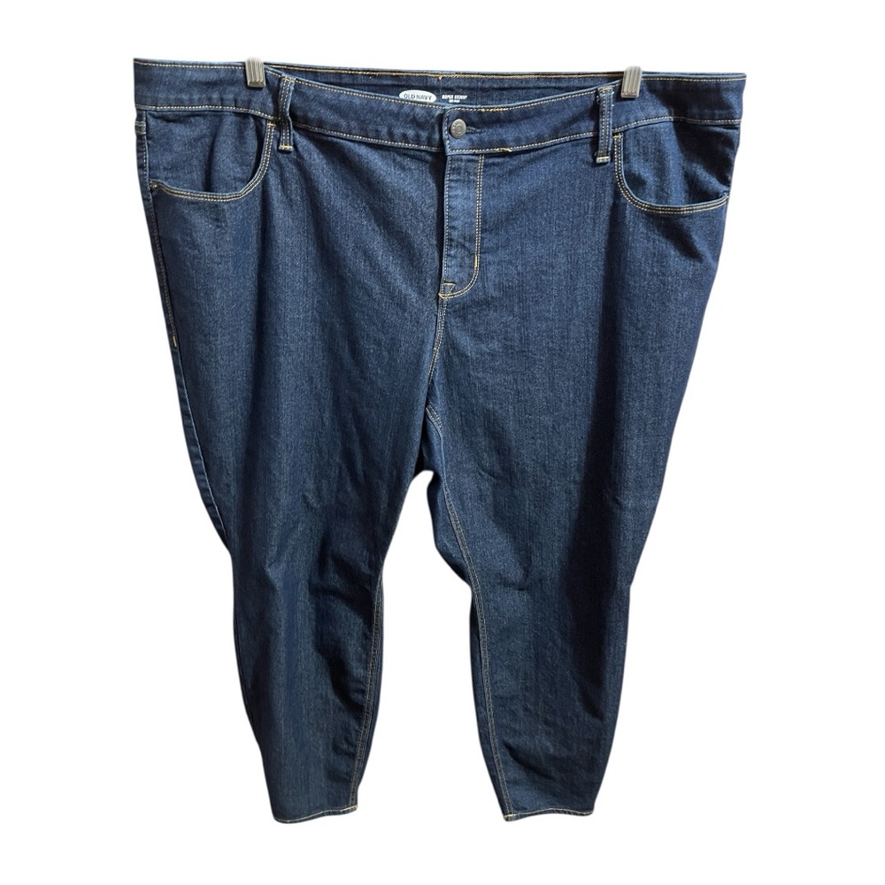 Old Navy Womens Super Skinny Mid-Rise Denim Jeans Stretch Plus Size 24 Everyday